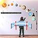 Glow in The Dark Stars and Planets Ceiling Wall Stickers Glowing Bright Solar System Wall Decals with 50Pcs Planets Stars Shooting Stars for Kid Bedroom Living Room