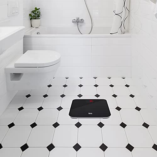 Tm Electron TMPBS031 - Bilancia Da Bagno Digitale, Display Xxl Retroilluminato, Colore: Nero - 9