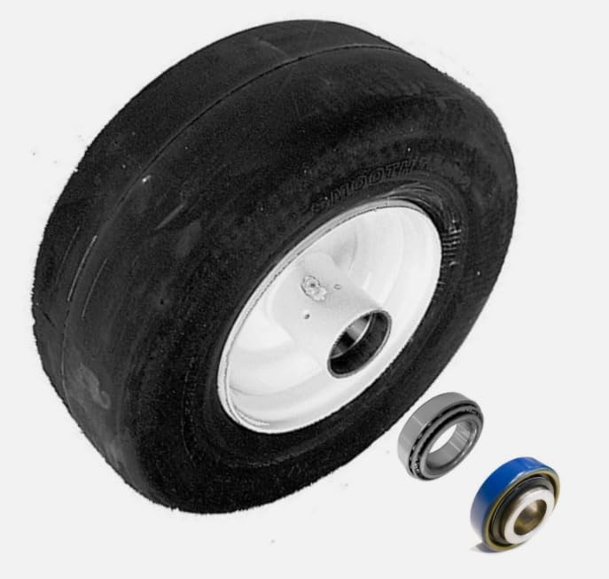 (1 Kit) Front Wheel Bearing Rebuild fits ZD21 ZD25 ZD28 Diesel ZTR, Replacement for Kubota OEM