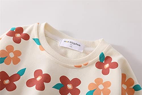 Mud Kingdom Little Girls Cute Rainbow Sweatshirt Crewneck Colorful Stripe 3 41bfFrouhFS. AC