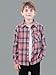 SANGTREE Boys and Mens Flannel Plaid Long Sleeve Shirt Casual Button Down Shirts, #2 Pink, 18-24 Months