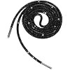 ANUFER One Piece 4MM/6MM Glitter Round Shoe Lace with Rhinestones Drawstring Cord Hoodie Strings Replacements