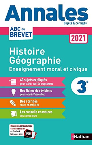 Télécharger Annales ABC du Brevet 2021 Histoire-Géographie Enseignement Moral et Civique Gratuit
