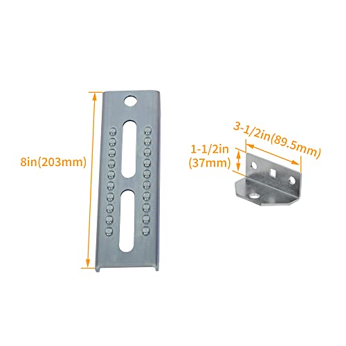 Standard 8'' Boat Trailers Galvanized Swivel Brackets Mounted Top Bunk Bolster Boards Sets #TOP2
