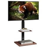 WLIVE テレビスタンド 昇降式 隠しキャスター 壁寄せ ハンドル式 無段階高さ調節 TVスタンド tvスタンド 角度回転 移動便利 tv台 液晶テレビスタンド 自立式 省スペース ブラック 黒い 32インチ 55インチ 65インチ 75インチ ADSJ619