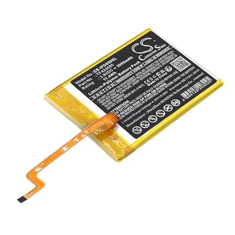 TECHTEK Bateria 3000mAh kompatybilny z iPod Video 5th 5.5 Gen 60GB, iPod Video 5th 5.5 Gen 80GB iFlash zastępuje TF424090 FBA