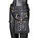 Waist Bag Belt Purse Fanny Pack Crossbody Motorcycle Hiking Phone Holder Wallet Vintage Leather Casual Fashion Daypack Gothic Festival Costume Hip Pouch for Women Men (Cox)
