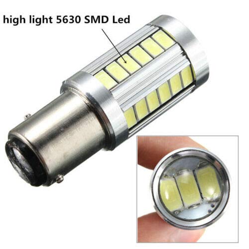 Image of BAY15D 1156 /1157 Brake Light, Tail Light led Bulb White Color Strobe Flashing (Universal for All Car and Van Pack of 2)