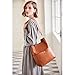 BOSTANTEN Women's Leather Designer Handbags Tote Purses Shoulder Bucket Bags Brown