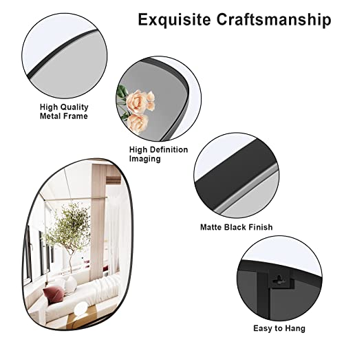 Ddk Irregular Wall Mounted Mirror, Asymmetrical Wall Mirror For Living Room, Bedroom, Bathroom, Entryway, Hallway, 27"X 35" #TOP3