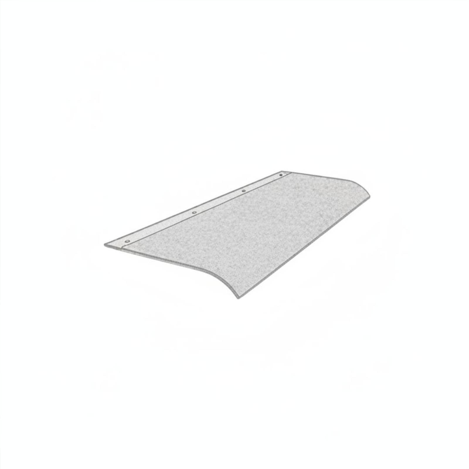 Invisible Awning High Clearness Bracketless Rain Shelter Silent Transparent Polycarbonate Sheet for Balcony, Patio 500-1000mm Frosted Bottom-image-44