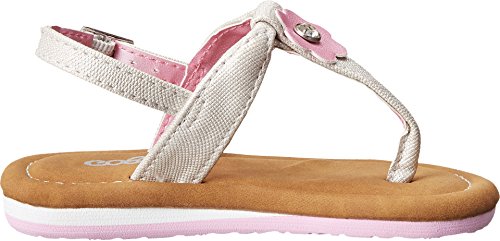 Cobian Girl's Lilah Sandals, Silver Man-Made, Leather3