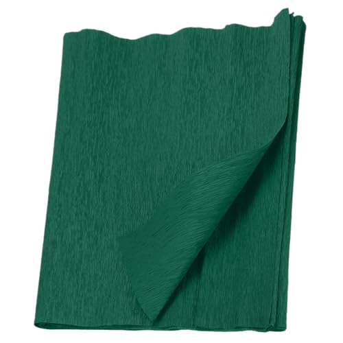 Image of MECCANIXITY Crepe Paper Roll 7.5ft Long 20 Inch Wide for Wedding Ceremony Various Large Festivals Decoration, Green