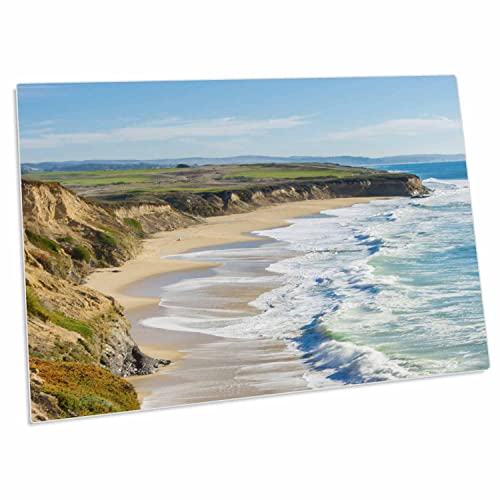 3dRose Cliffside Beach Desk Pad 58x40 cm goma