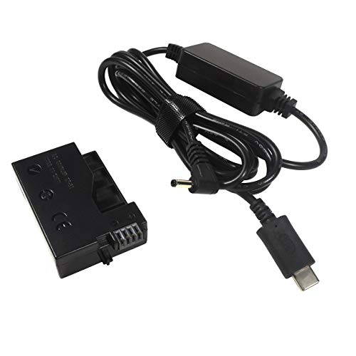 Hqrp Usb-C Dc Converter Compatible With Canon Ack-E8 Acke8 Eos Rebel T2I T3I T4I T5I Eos 550D 600D 650D 700D, Eos Kiss X4 X5 X6 Digital Slr Camera Ac Adapter Power Cable, Lp-E8 Battery Replacement #TOP5