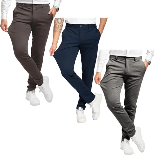 Pantalon homme premium lot de 3 performance pants finitions soignées