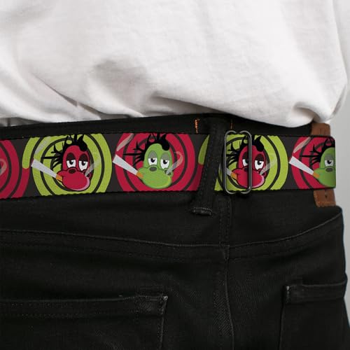 Cinturón de seguridad Buckle-Down gris ahumado de 20-36 pulgadas ajustable 4