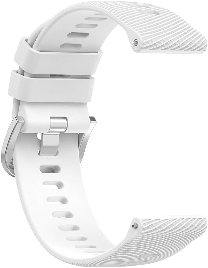 Compatible with Garmin Venu 2S/Vivoactive 4S Band 18mm Replacement Silicone Watch Bands Wrist Strap Sport Wristbands Vivomove 3S/Forerunner 265S/Forerunner 265S Music/ Forerunner 255S/Forerunner 255S Music for Men Women image 2