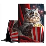 Case for Samsung Galaxy Tab S10 Plus 2024/ S9 Plus/ S9 FE Plus 5G 12.4 Inch 2023 - Slim Fit Standing Cover with Auto Sleep/Wake for Galaxy Tablet S10+ 12.4 Inch, Funny Cat