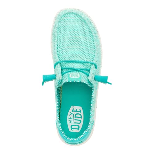 Image of HEYDUDE Women's Wendy Stretch Sox Slip On Loafer | Lightweight Stretch Mesh Easy On | Elastic Laces, Sock Like Fit