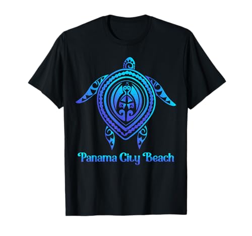 Panama City Beach Florida Souvenirs Tropical Blue Sea Turtle T-Shirt