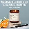 Rhode Island Gifts, Rhode Island Decor for Home - 'There's No Place Like Rhode Island Candle, w/Vanilla, Cardamon & Orange I Rhode Island Souvenirs State Gifts I 9oz Jar, 50Hr Burn, USA Made #1
