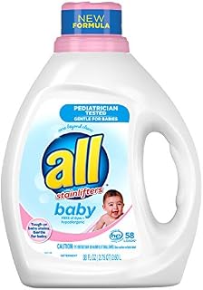All Baby Liquid Laundry Detergent, Gentle for Baby, 58 Loads, 88 Fluid Ounce