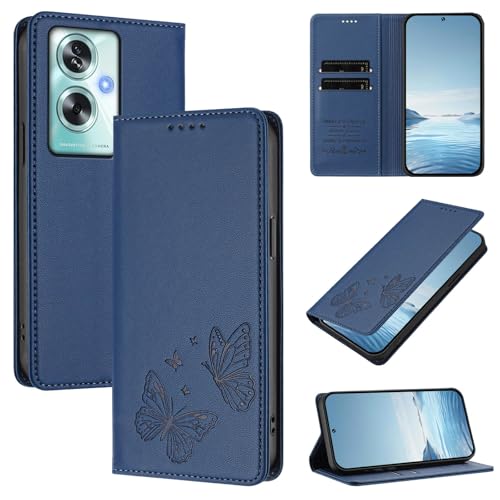 �X�}�z�P�[�X �Ή��@�� for Oppo A79 / A2 5G / A1S,�Ή��@�� for OnePlus Nord N30 SE�yRFID�u���b�N�z�y�J�[�h�z���_�[�t�����z �}�O�l�b�g�J�� �X�^���h�@�\�t���zBlack