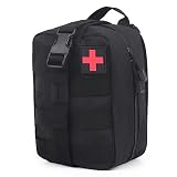 Hilph Erste Hilfe Taktische, MOLLE Tasche Hüfttaschen, 900D IFAK Outdoor medizinische Tasche für Camping, Wandern, Reisen und Radfahren, Schwarz