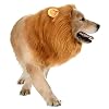 Dog Lion Mane Costume Realistic Mane with Ears for Medium to Large Sized Dogs Pet Halloween Costumes Birthday Party Cosplay Apparel