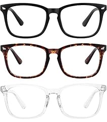 3 Pack Black + Tortoise + Clear
