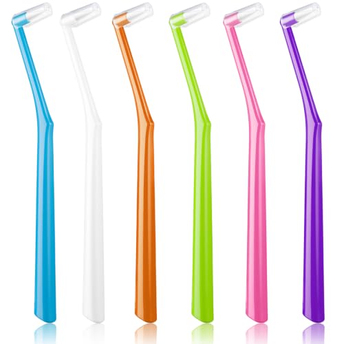 Fregum 6 Pack Gum Stimulator-Rubber Tip Stimulator with Covers Gum Massager Plaque Remover & Cleaner with Ergonomic Handle for Receding Gums and Oral Health