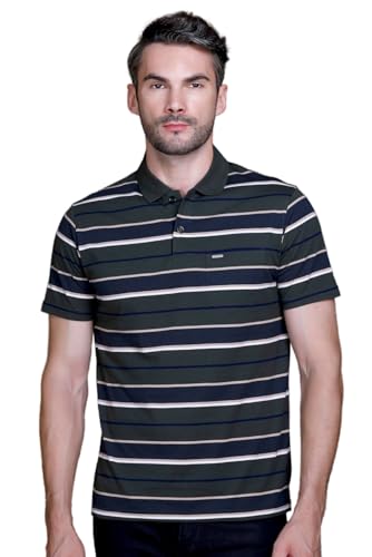 Image of GODFREY Cotton Half Sleeve Collar Tshirt for Men Size - XXXL - Large (3XL / 46)