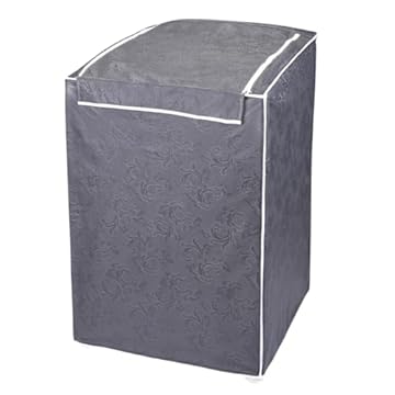 "Capa Para Maquina De Lavar Brastemp Eletrolux Consul 7Kg 8Kg 9Kg Impermeável Flanelada Com Zíper Proteção UV Material Super Resistente E Perolizado de Alta Qualidade" (Cinza)