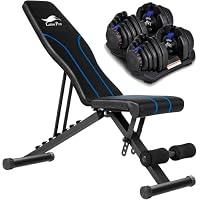 Amazon | 商品 トレーニングベンチ＋可変式 ダンベル 40kg