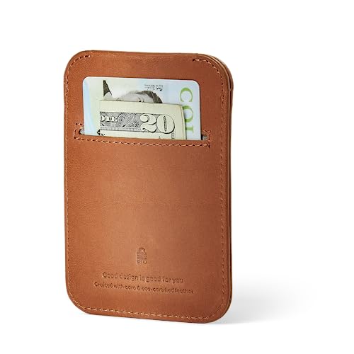 Image of Distil Union Wally Sleeve | Premium Leather Slim Minimalist Wallet & RFID-Shielded Credit Card Holder | MagLock Security, Pull-Tab Access