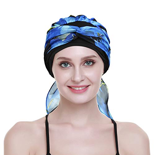 FocusCare Cancer Headwear Scarves for Chemo Women Fitted Bandana Hair Loss Headwrap Cap - Thumbnail 5
