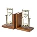 Produktbild Buchstütze Retro -Sandglas -Buch Stehende Dekoration Schreibtisch Studie Hourglas Bücherregal Atmosphärische Mode Holzbuchend