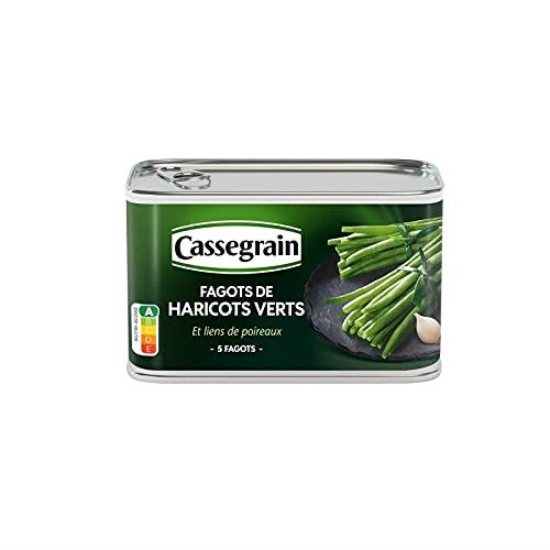 Epicerie salée - CASSEGRAIN - Fagots De Haricots Verts Extra Fins Et Son Lien De Poireau 220G - ( Lot De 4 )