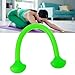 equlup Yoga Pull Rope, 10lbs Multifunctional Tensile Strength Chest Expander Silicone Straight Pull Rope Adjustable Stretch Strap Elasticity Pad for Sports Exercise (Green)