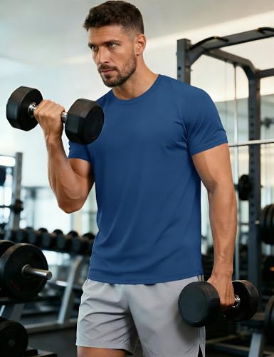 Image of MAGCOMSEN Men's Short Sleeve T-Shirt Quick Dry UPF 50+ Athletic Running Workout Fishing Top Tee Performance Shirts