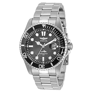 Invicta Men’s Pro Diver 43mm Stainless Steel Quartz Watch, Silver (Model: 30806)