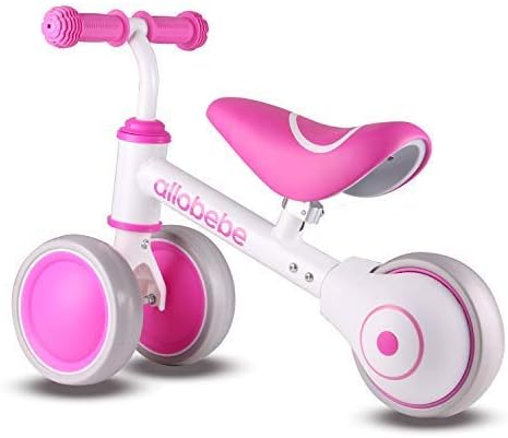 Miniatura 2 de allobebe Baby Balance Bike, Linda bicicleta para niños de 12 a 36 meses regalos para niña de 1 año de edad bicicleta para entrenar al bebé de