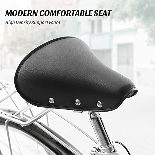 Elecony Beach Cruiser Bike For Women, 27.5'' Wheels City Bike With Step-Through 18'' Frame, Shimano 7-Speed Drivetrain, 220Lbs Capacity, Blue,700C *35 #TOP5