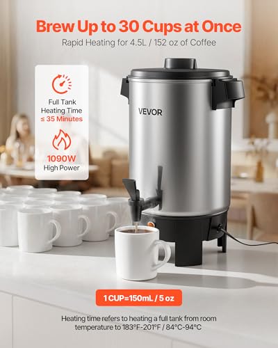 VEVOR 30 Cup Commercial Coffee Urn