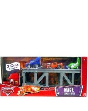 Disney / Pixar CARS Movie 1:55 Die Cast Figure Series 3 The World of Cars Mack Transporter with DJ, Snot Rod & Wingo by Disney
