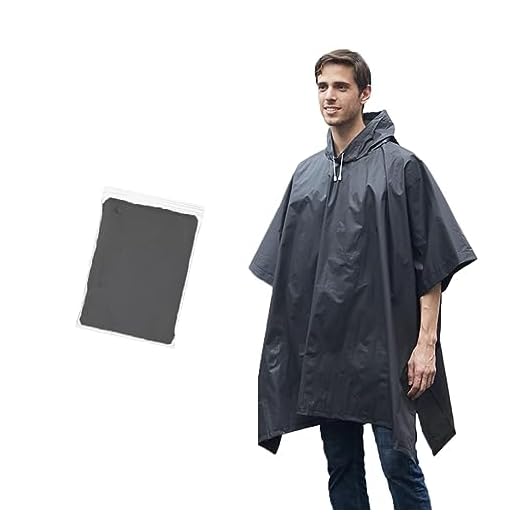 Umtiti Rain Ponchos for Men and Women with Drawstring Hood for Adults, Rain Cape with Hood for Festival, Concert, Hiking, Cycling, Camping, Outdoor., Black 1 piece.