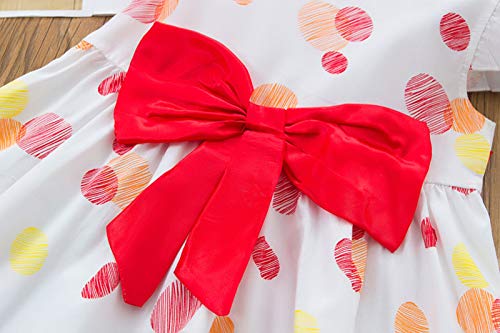 Mercatoo Vestido de Natal para bebês meninas com estampa de morango e tutu sem costas vestido de ver