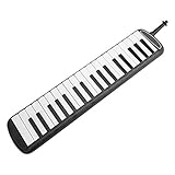 Este producto tiene un estilo de 37 teclas y es un instrumento de viento con un teclado integrado.