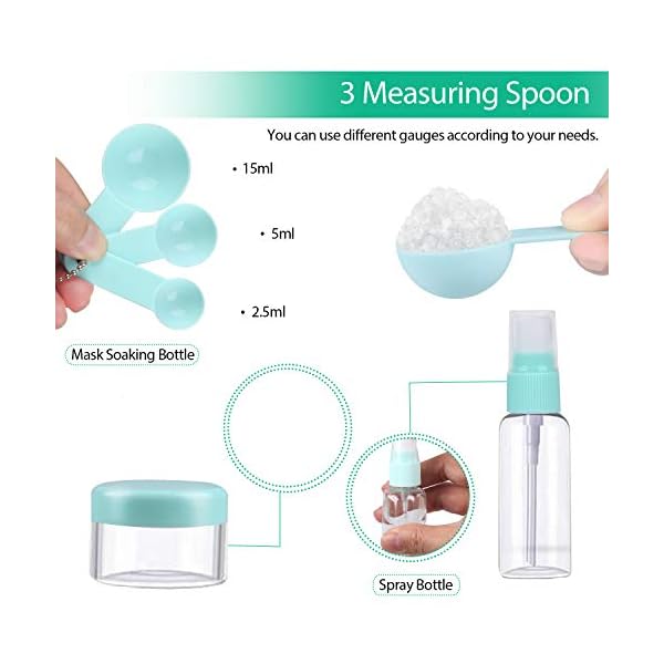 Face-Mask-Mixing-Bowl-Set-Facial-Mask-Mixing-Tool-Kit-with-Plastic-Mask-Bowl-Silicone-Mask-Brushes-Measuring-Cup-Stick-Spatulas-Facial-Sponge-10PCS Face Mask Mixing Bowl Set, Facial Mask Mixing Tool Kit with Plastic Mask Bowl Silicone Mask Brushes Measuring Cup Stick Spatulas Facial Sponge (10PCS)